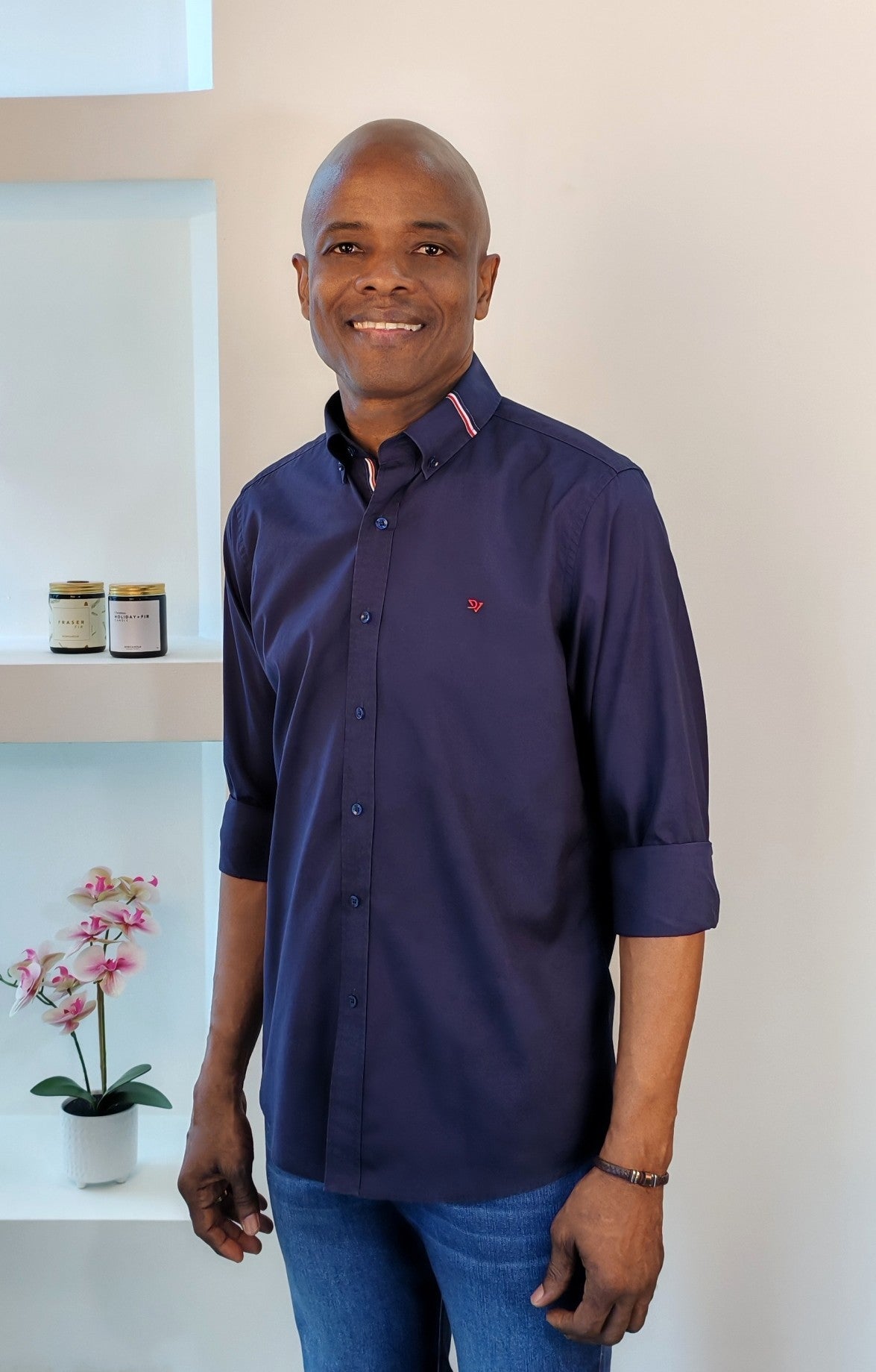 Red Trim Shirt A.