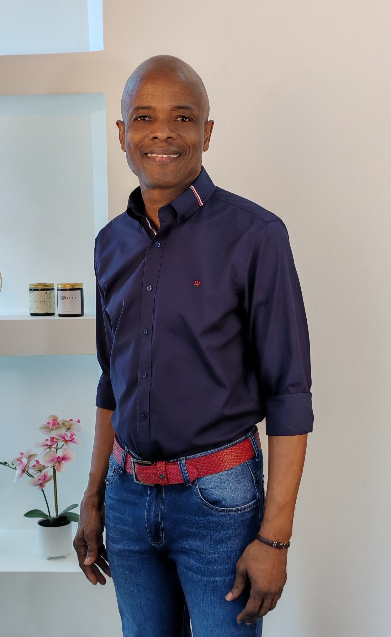 Red Trim Shirt A.