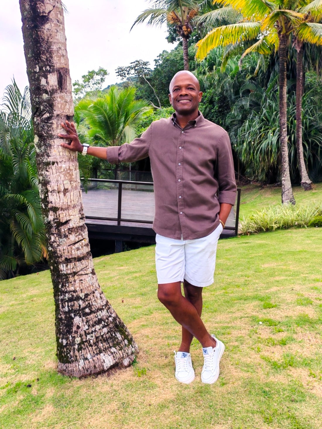 Camisa de Lino marrón