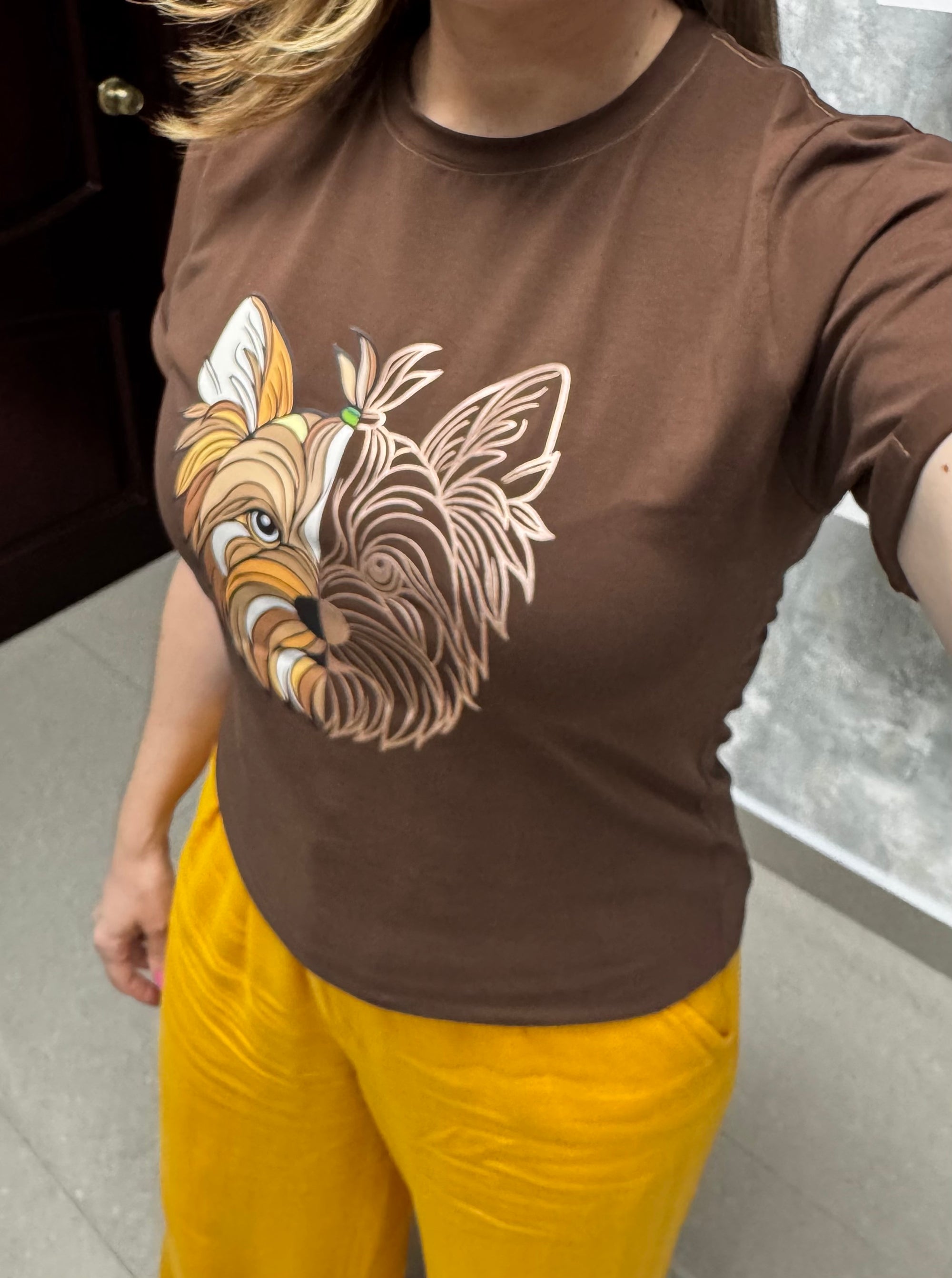 Camiseta perrito mujer