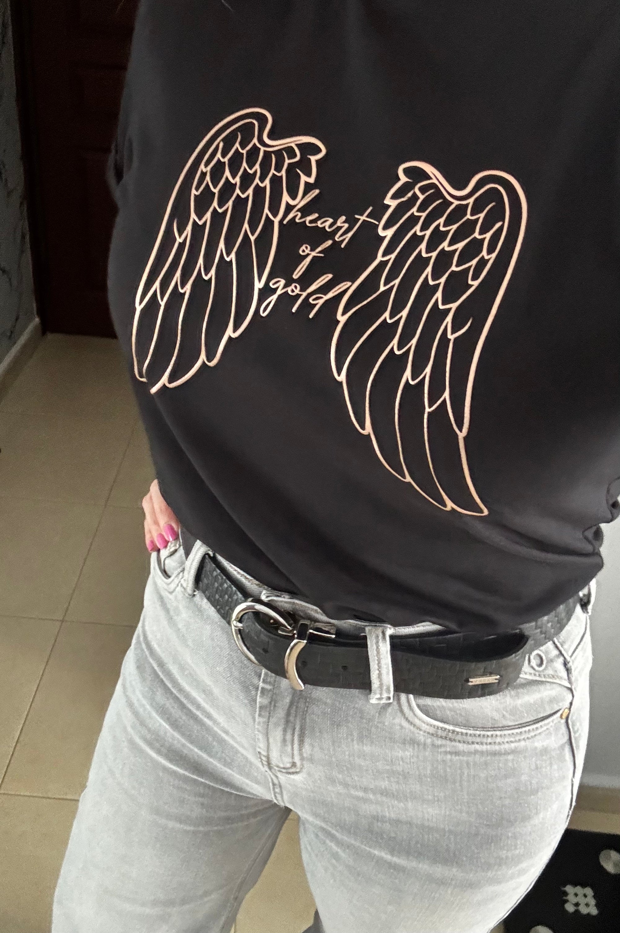 Camiseta "heart of gold" mujer