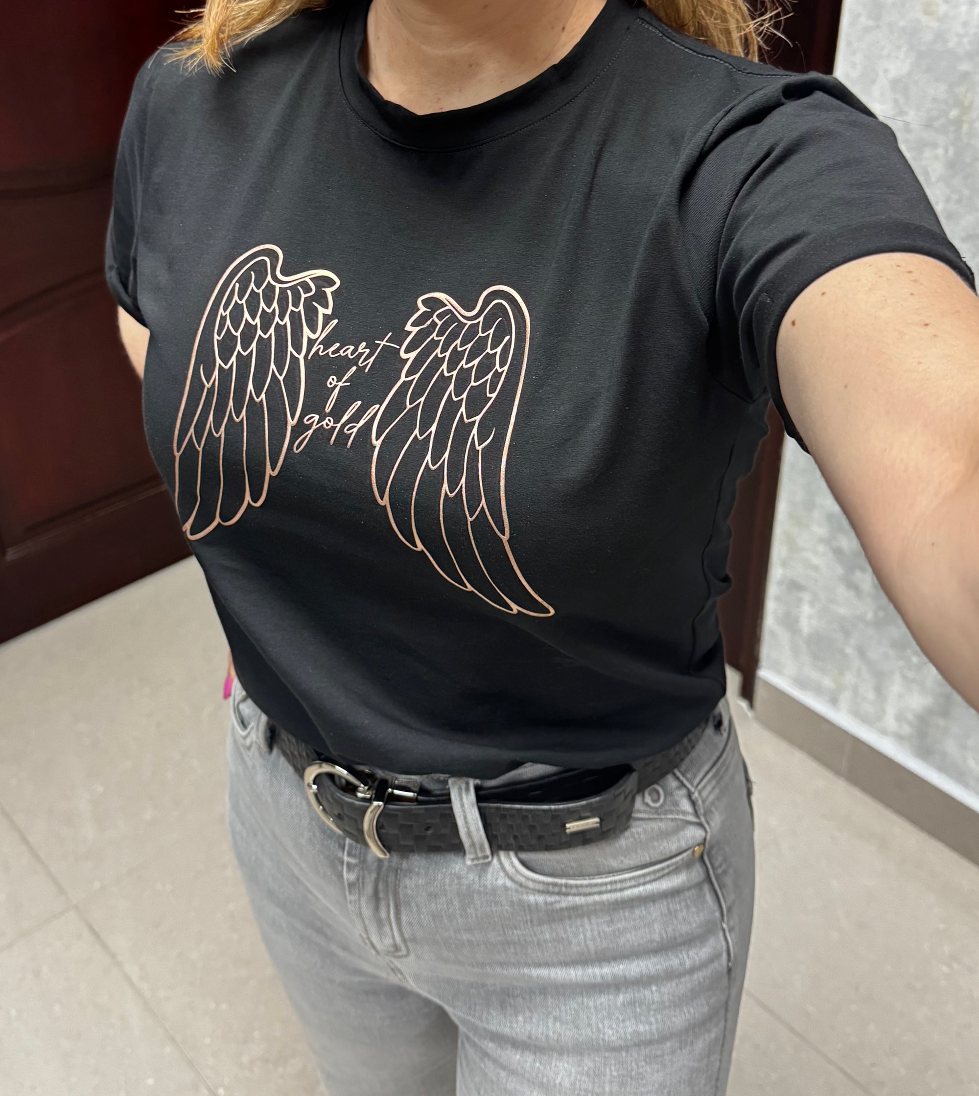 Camiseta "heart of gold" mujer