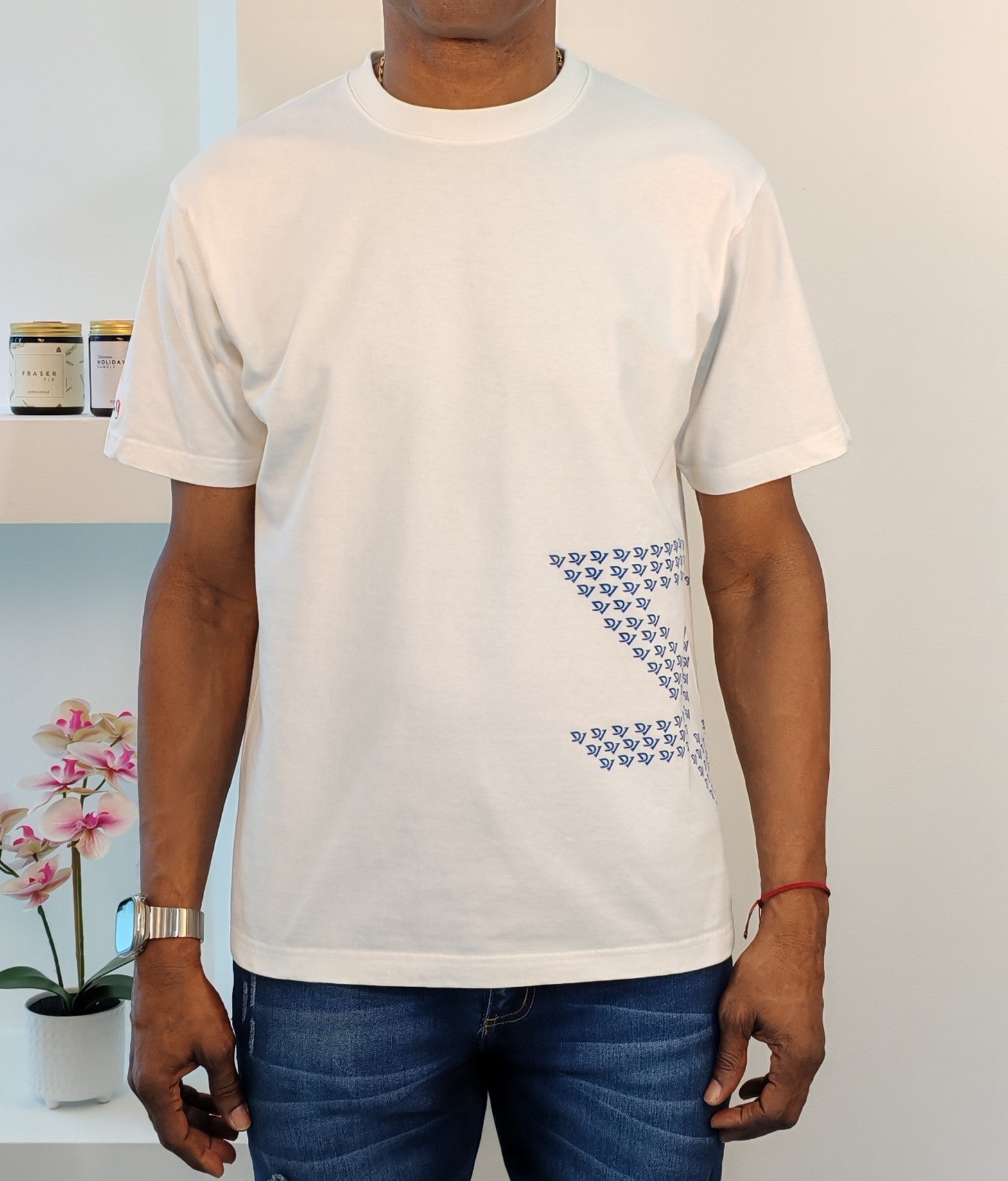 Camiseta Logos miniatura en Azul