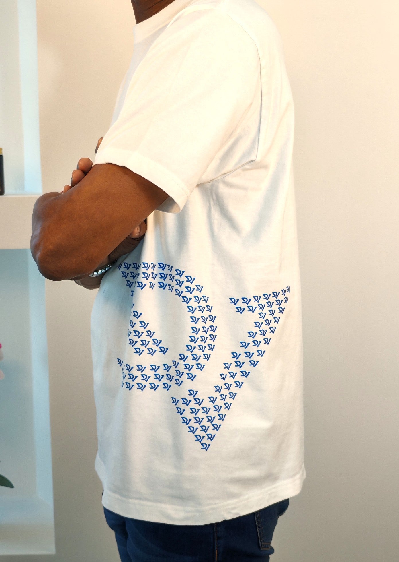 Camiseta Logos miniatura en Azul