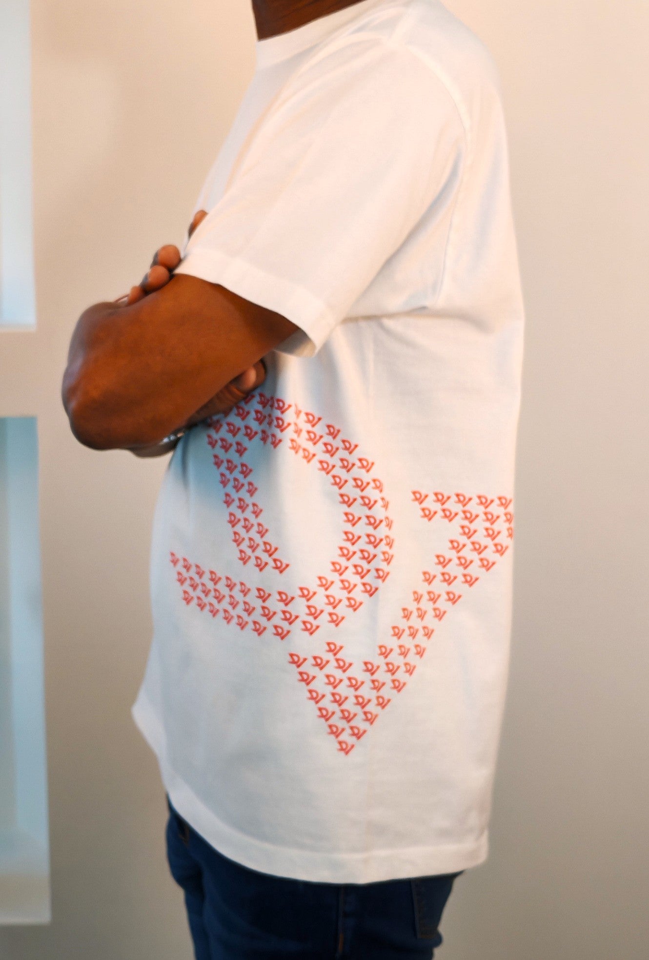 Camiseta Logos miniatura en rojo