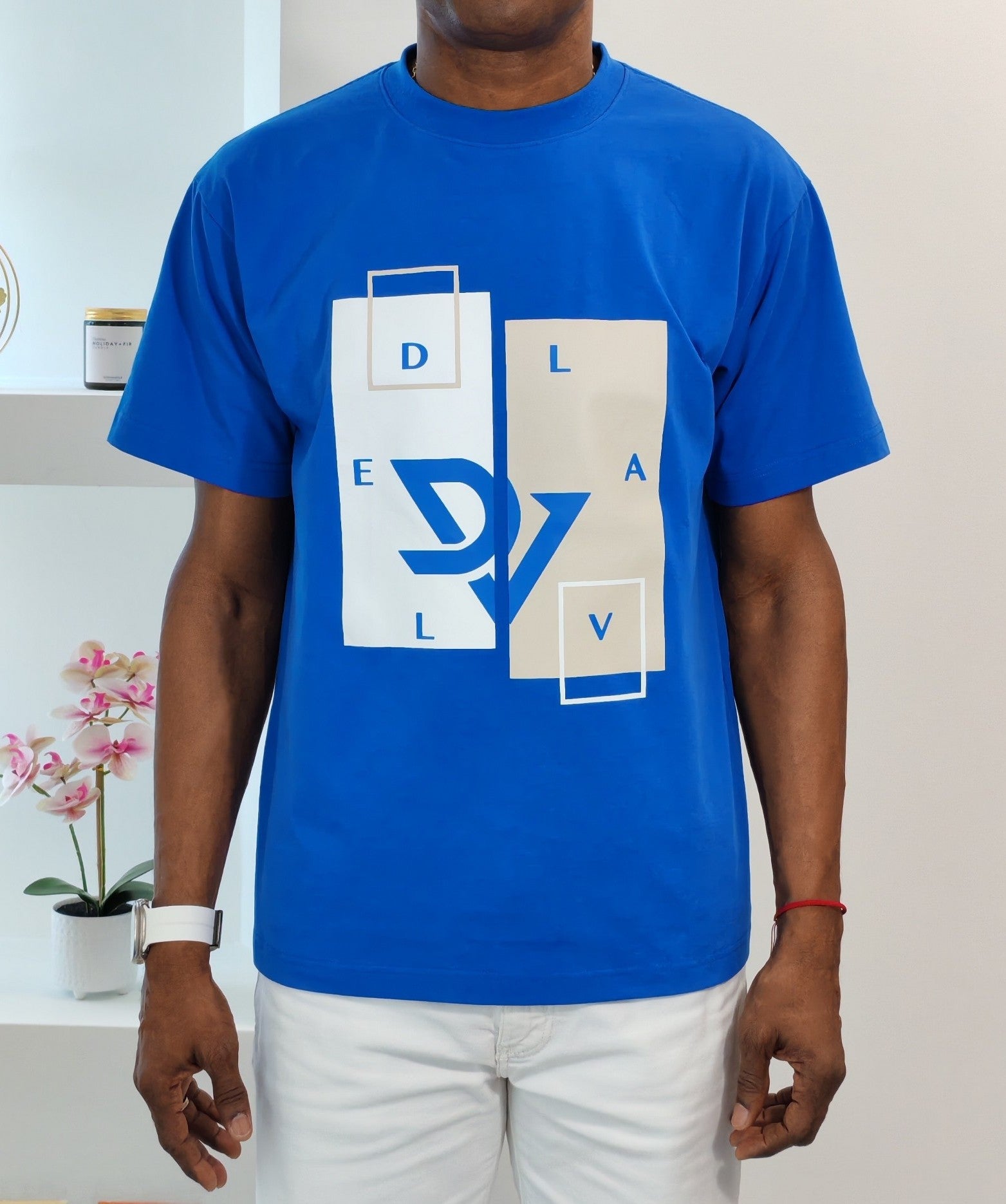 Camiseta modelo Delval Azul Royal