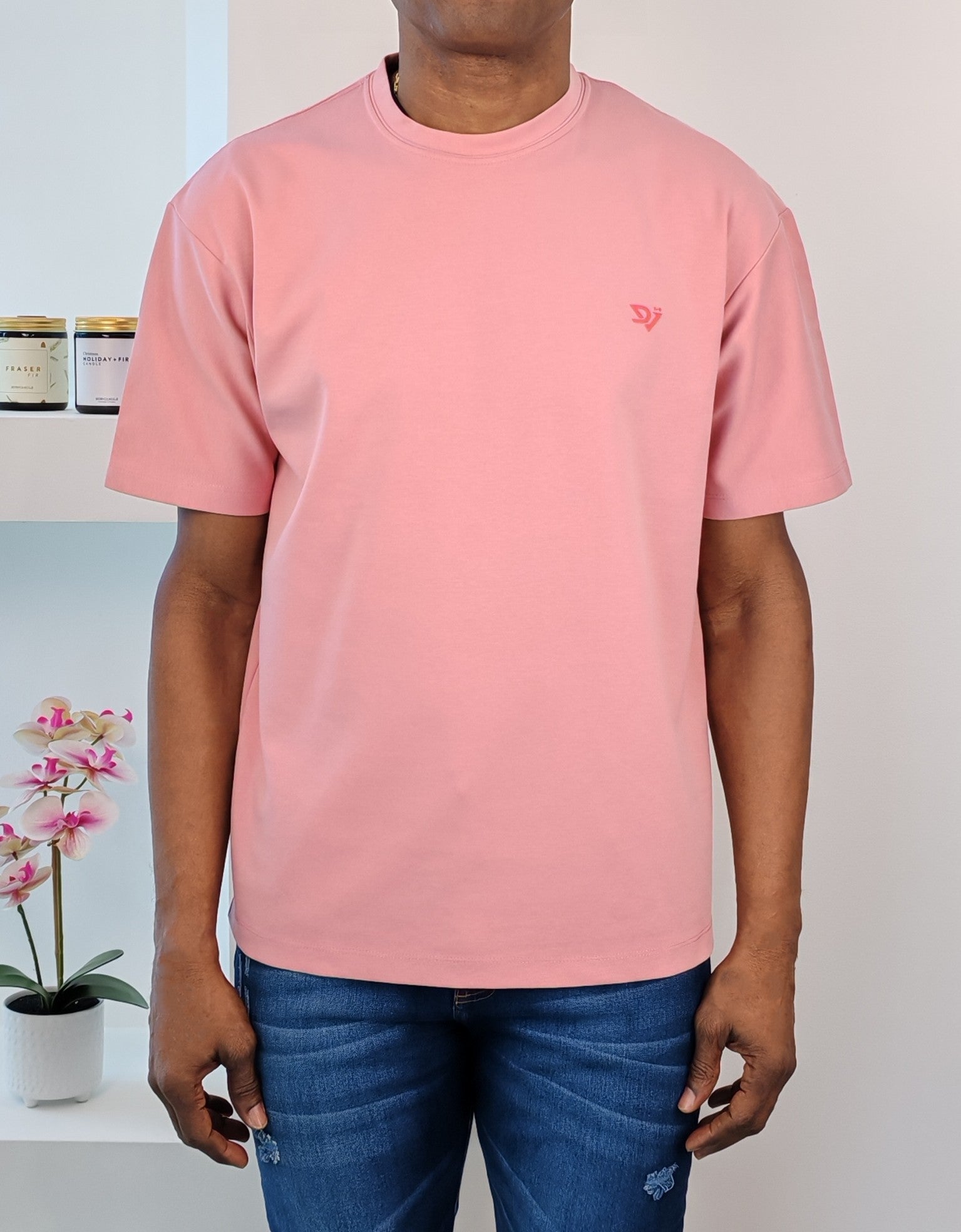Camiseta Oversize Katar Salmón Claro