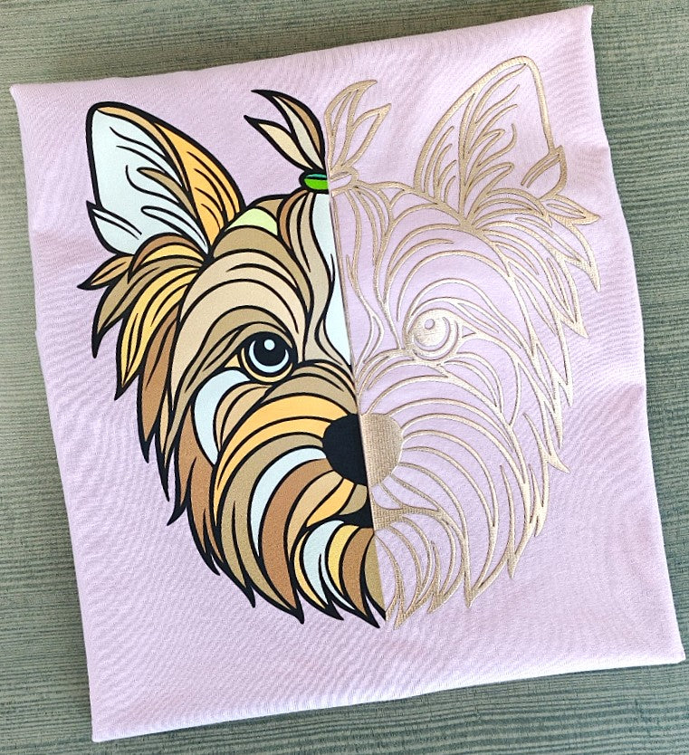 Camiseta perrito mujer