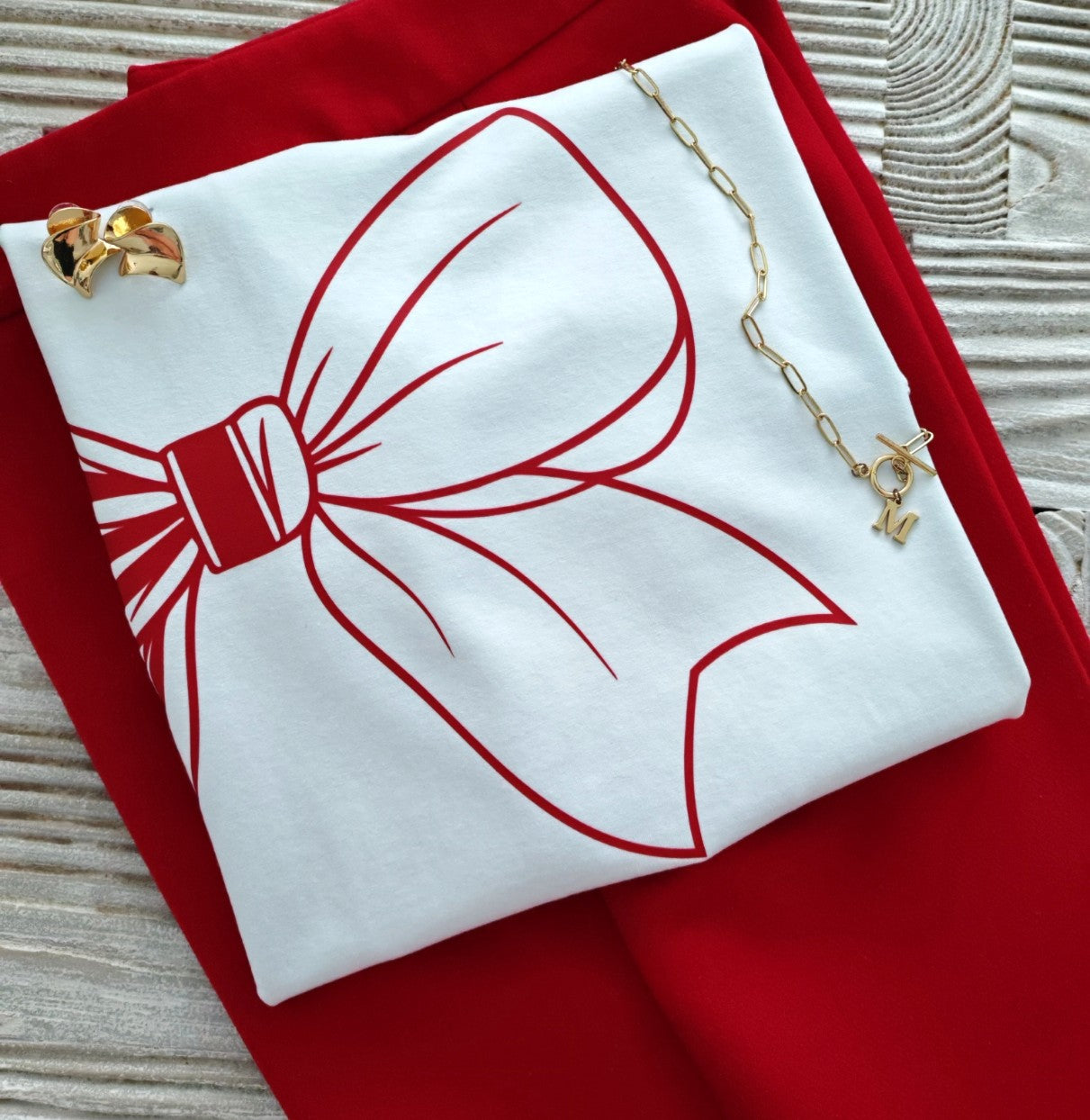Camiseta Lazo blanca