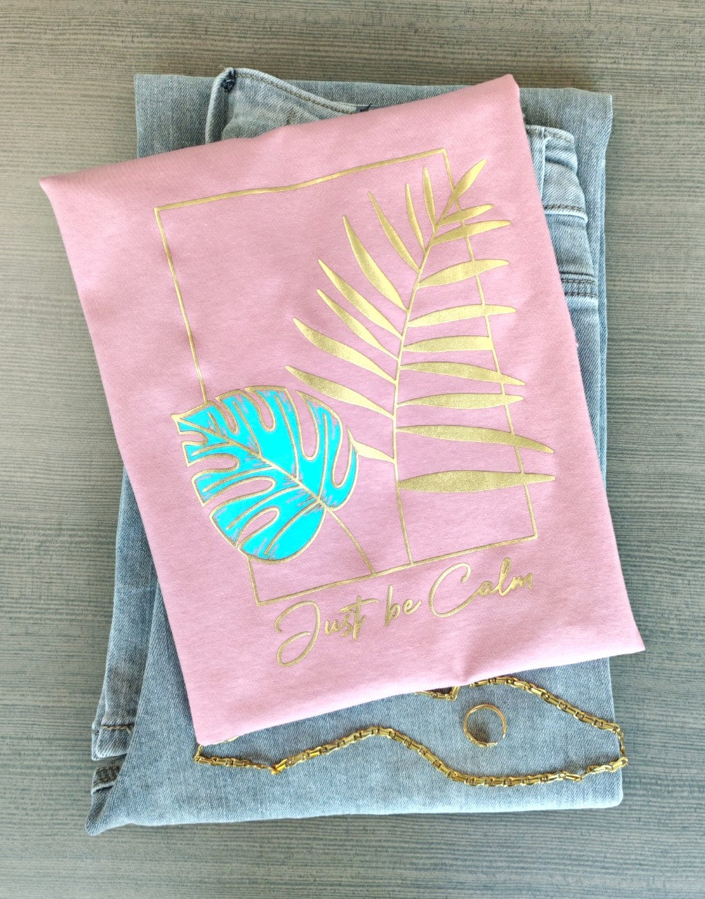 Camiseta "Just be calm" mujer