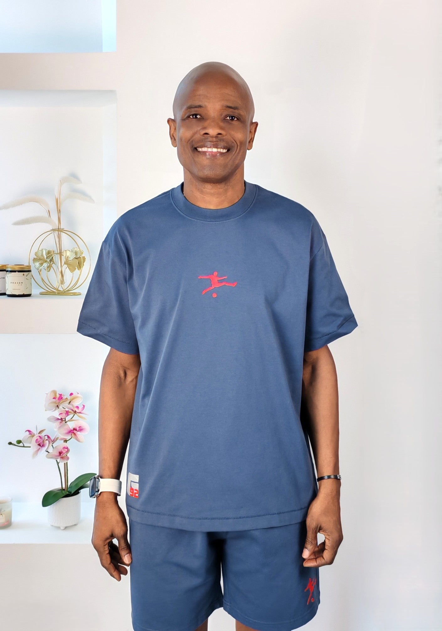 Conjunto deportivo G92 gris azulado