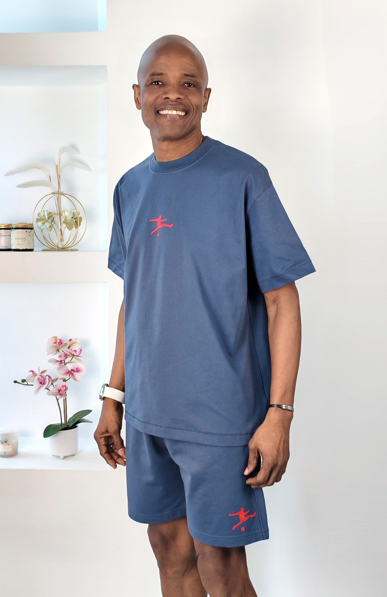 Conjunto deportivo G92 gris azulado