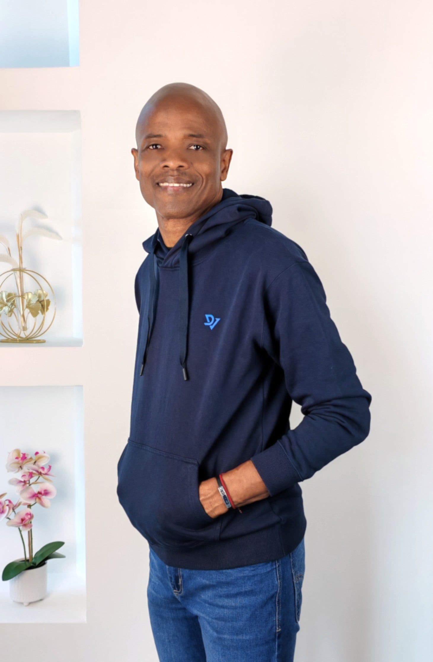 Hoodie M-79 color azul marino