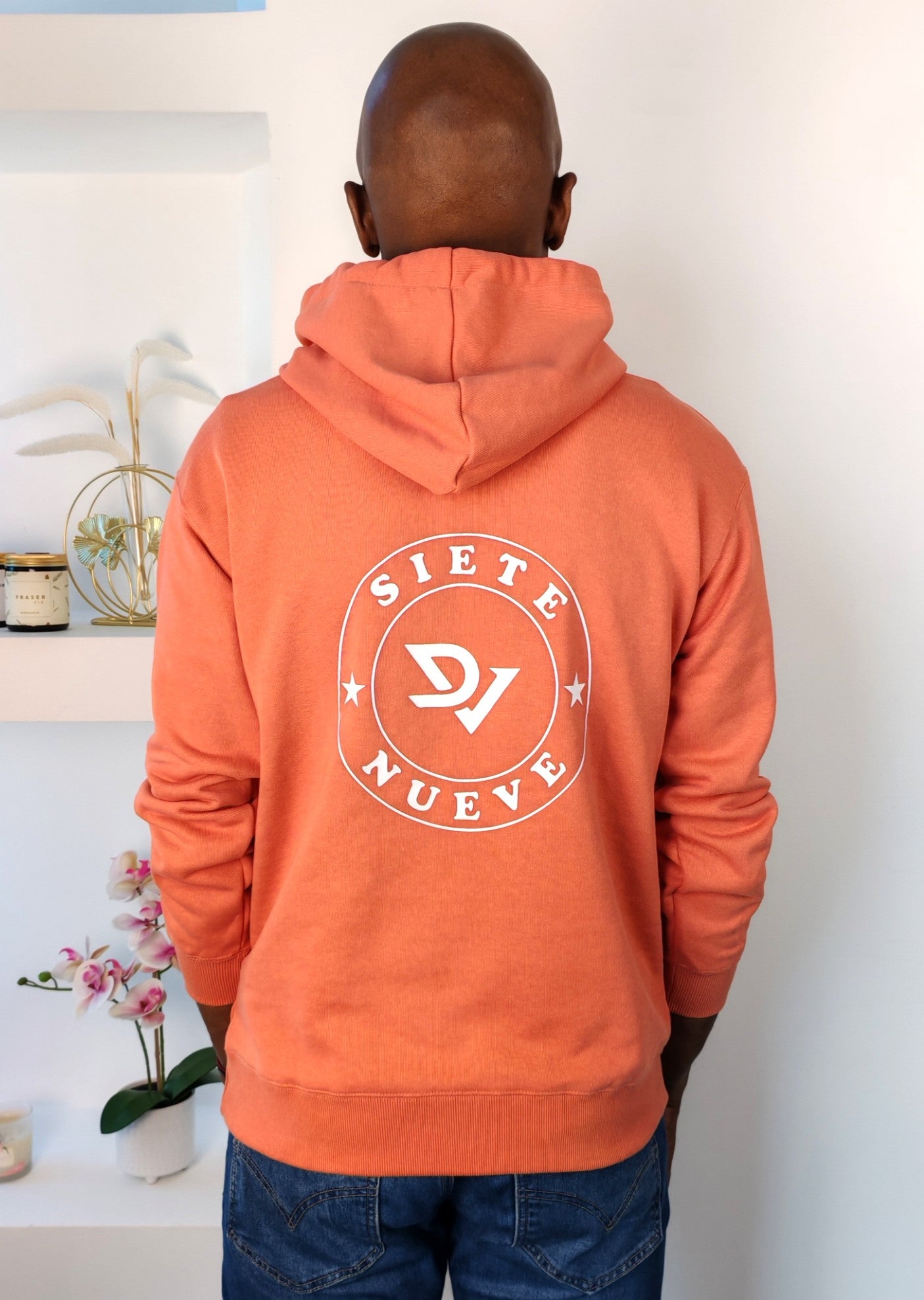 Hoodie M-79 color mandarina