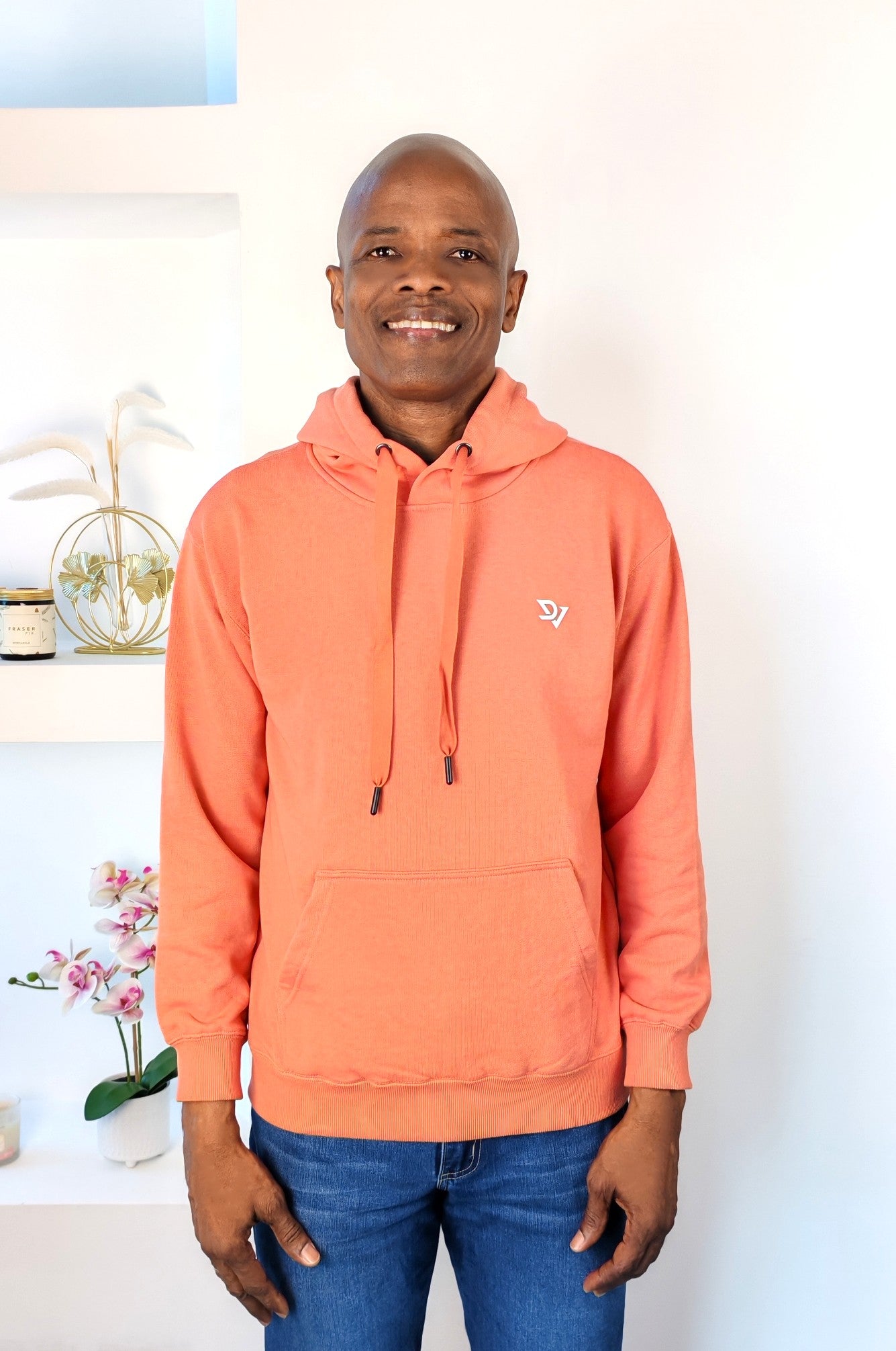 Hoodie M-79 color mandarina