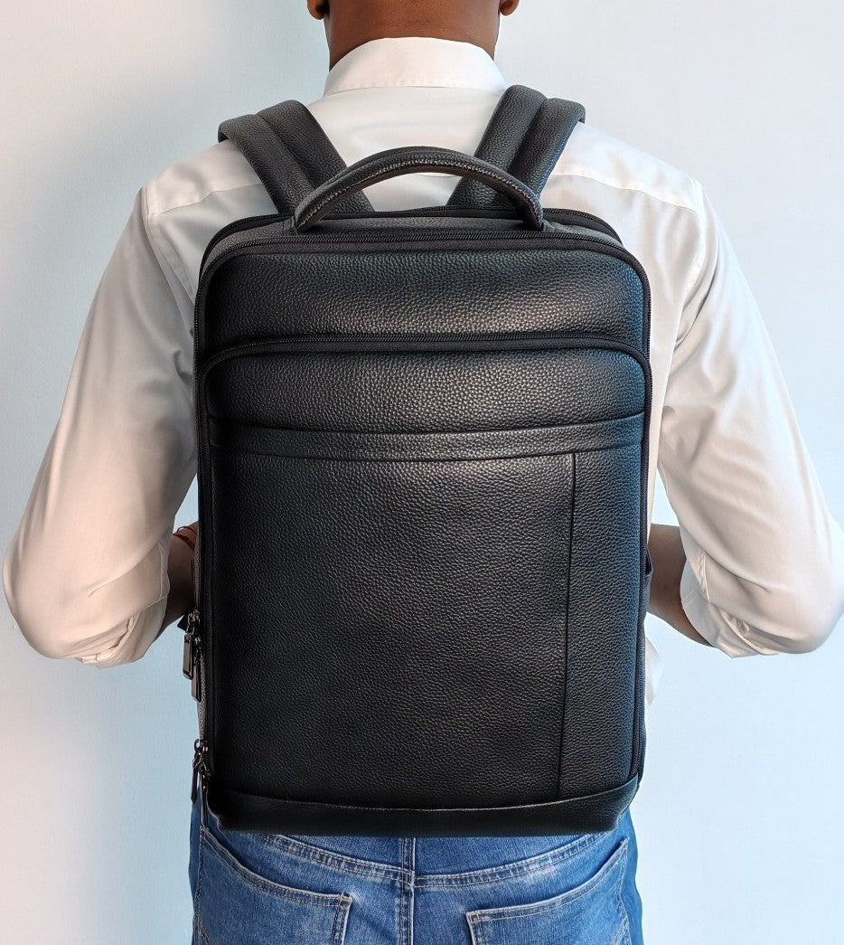 Mochila de cuero